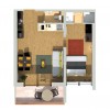 One-Bedroom Apartment with Lake View - Ground Plan